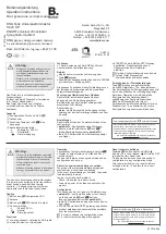 Preview for 1 page of Berker 85475100 Operation Instructions