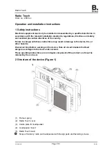 Berker Radio Touch  2880 Series Operation And Installation Instructions Manual preview