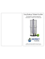 Предварительный просмотр 1 страницы Berkey Filters Berkey Water Filter User Manual