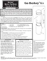 Preview for 1 page of Berkey Go Berkey Kit Manual