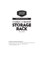 Предварительный просмотр 1 страницы Berkley Jensen Storage Rack 20437 Assembly Instructions