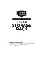 Berkley Jensen Storage Rack 24750 Assembly Instructions preview