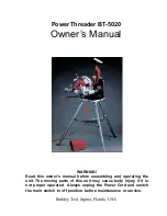 Предварительный просмотр 1 страницы Berkley Tool BT-5020 Owner'S Manual