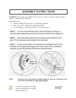 Preview for 4 page of Berkline 2450425 Product Assembly Instructions