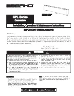 Berko CPLAM Installation, Operation & Maintenance Instructions Manual preview