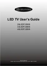 Berkshire 26LEDF3200B User Manual предпросмотр