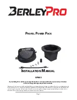 Preview for 1 page of BerleyPro BP605 Installation Manual