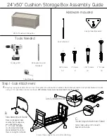 Berlin Gardens 24x50 Cushion Storage Box Assembly Manual preview