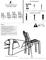 Предварительный просмотр 1 страницы Berlin Gardens Bristol Dining Chairs Assembly Manual