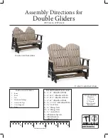 Berlin Gardens Double Comfo-Back Glider PCTG2400 Assembly Directions preview