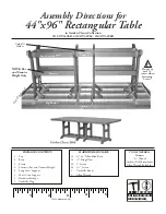 Berlin Gardens Garden Classic Rectangular Table GCOT4496D Assembly Directions предпросмотр