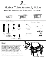 Preview for 1 page of Berlin Gardens Harbor Table Assembly Manual