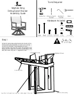 Preview for 2 page of Berlin Gardens Mathew Sling Dining Arm Chair MHSDAC2236 Assembly Manual