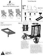 Preview for 1 page of Berlin Gardens Mayhew Chat Counter Assembly Manual