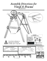 Berlin Gardens Vinyl A-Frame Assembly Directions preview