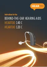 Bernafon HEARTOO 120 C Instructions For Use Manual preview