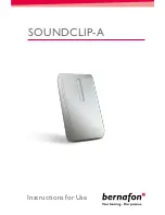 Preview for 1 page of Bernafon Soundclip-A Instructions For Use Manual