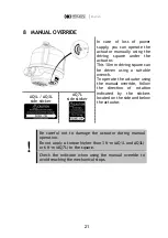 Предварительный просмотр 21 страницы Bernard Controls AQL Range Startup Manual