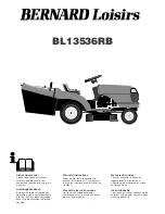 BERNARD Loisirs BL13536RB Instruction Manual предпросмотр