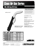 Предварительный просмотр 1 страницы Bernard Clean Air Gun CA-1.5 Specification Sheet