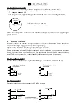 Предварительный просмотр 6 страницы Bernard Integral+ Commissioning Instructions