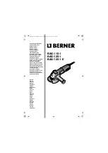 Предварительный просмотр 1 страницы Berner 043564 Original Instructions Manual