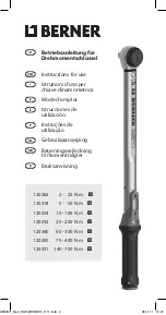 Preview for 2 page of Berner 120318 Instructions For Use Manual