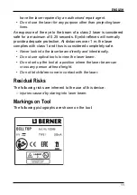 Preview for 13 page of Berner 183846 Instruction Manual/Safety Instructions