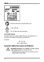 Preview for 14 page of Berner 183846 Instruction Manual/Safety Instructions