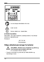 Preview for 108 page of Berner 183846 Instruction Manual/Safety Instructions