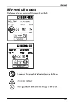 Preview for 199 page of Berner 183846 Instruction Manual/Safety Instructions