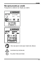 Preview for 409 page of Berner 183846 Instruction Manual/Safety Instructions