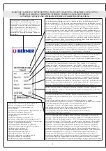 Предварительный просмотр 2 страницы Berner 185174 Operating Instructions Manual