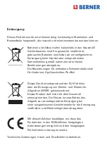 Предварительный просмотр 8 страницы Berner 213981 Operating Instructions Manual