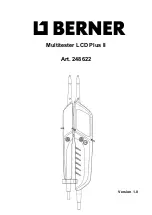 Предварительный просмотр 1 страницы Berner 248622 Operating Instructions Manual