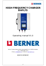 Предварительный просмотр 16 страницы Berner 329145 Operating Manual