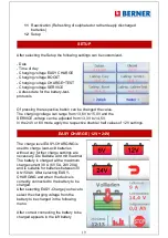 Предварительный просмотр 20 страницы Berner 329145 Operating Manual