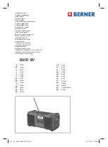 Preview for 1 page of Berner 340654 Original Instructions Manual