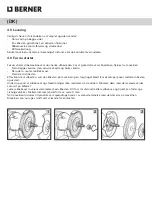 Предварительный просмотр 42 страницы Berner 366721 Instruction Manual