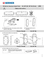 Preview for 2 page of Berner 367166 Instruction Manual