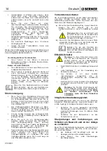 Preview for 25 page of Berner 367865 Safety And Users Manual