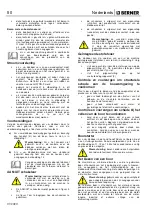 Preview for 61 page of Berner 367865 Safety And Users Manual