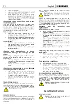 Предварительный просмотр 29 страницы Berner 367866 Safety And Users Manual