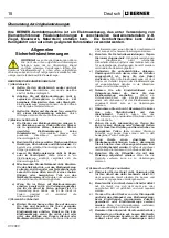 Предварительный просмотр 33 страницы Berner 367866 Safety And Users Manual