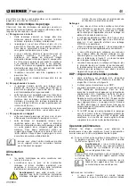 Предварительный просмотр 58 страницы Berner 367866 Safety And Users Manual