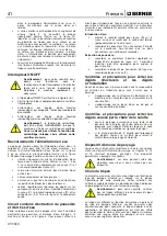 Предварительный просмотр 59 страницы Berner 367866 Safety And Users Manual