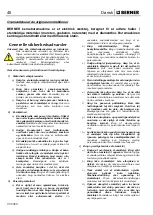 Предварительный просмотр 63 страницы Berner 367866 Safety And Users Manual