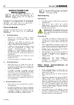 Предварительный просмотр 65 страницы Berner 367866 Safety And Users Manual