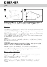 Preview for 4 page of Berner 407716 Operating Instructions Manual