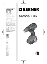 Berner 409010 Original Instructions Manual предпросмотр